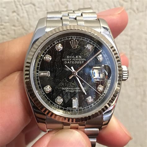 rolex datejust meteorite dial 36mm|Rolex meteorite dial price.